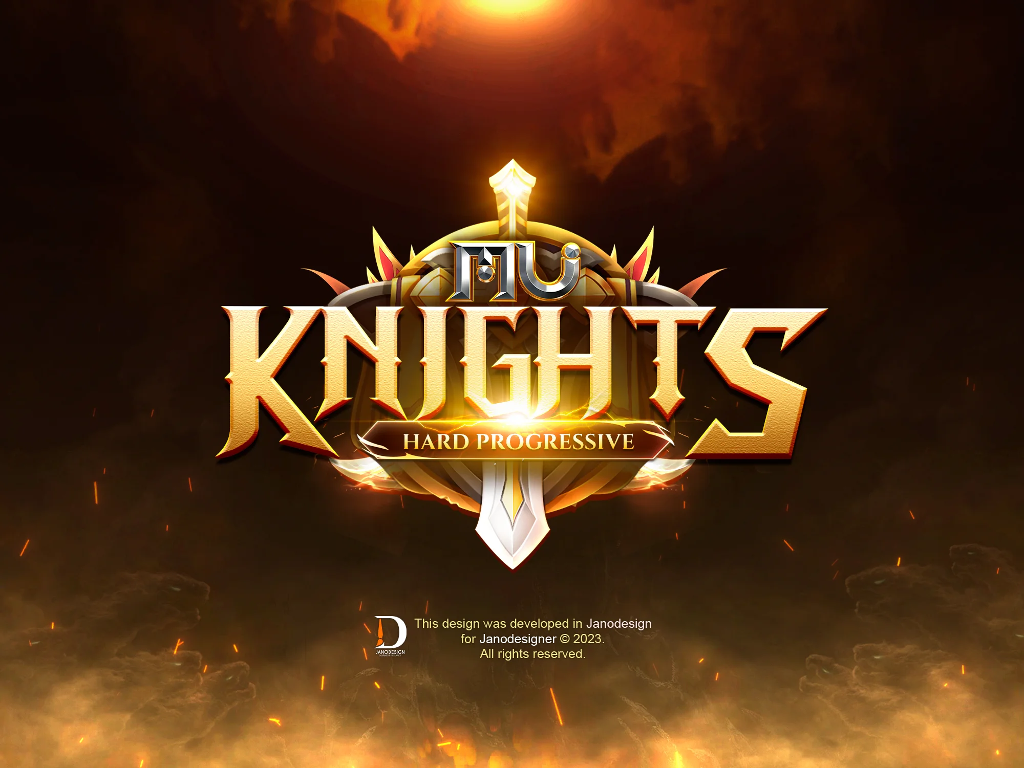 EDITABLE GAME LOGO - MU KNIGHTS